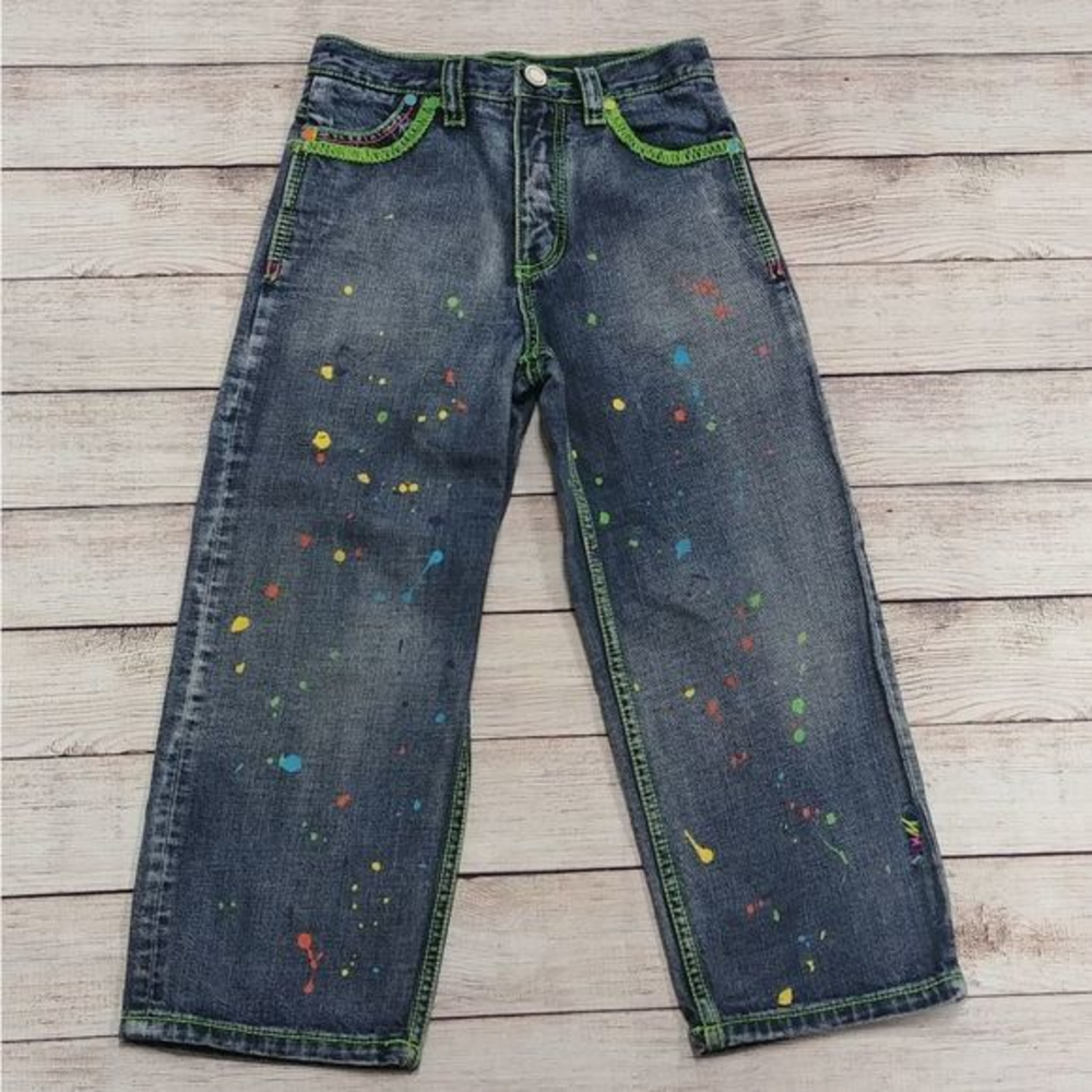 Vintage Coogi Neon Splatter Jeans